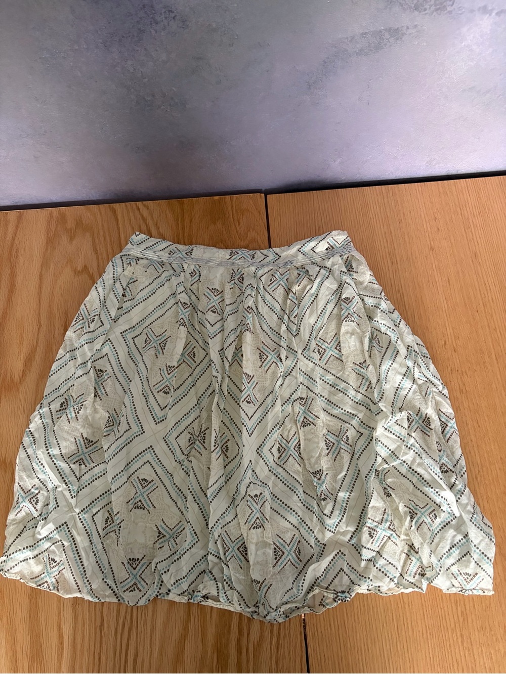 Calvin Klein Mint Geometric Circle Skirt